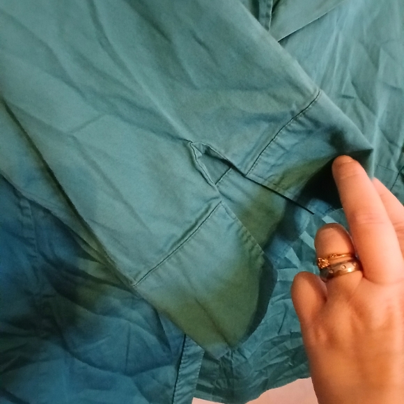 George Teal Button Down Women's Shirt - Picture 4 of 4